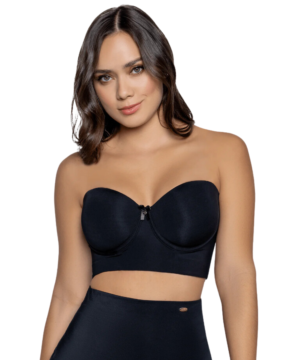 bra for strapless dress with low back b.tempt'd by Wacoal Future Foundation Backless 959281 Women's Night : 36D Lowest of the low back strapless designs with a sweetheart neckline Jackie London Strapless Back Coverage