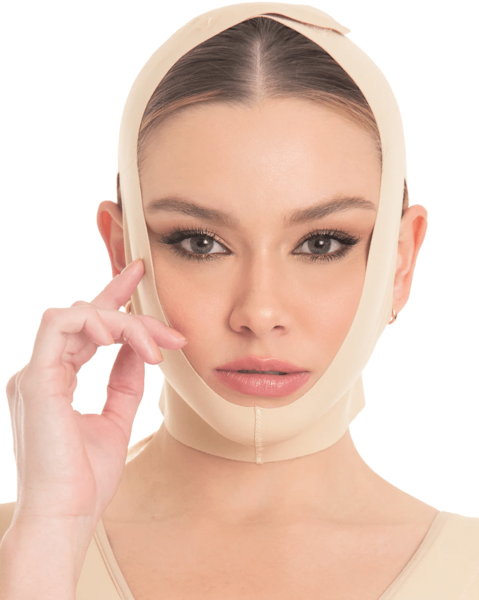 Fajas M & D Post Surgical Chin Compression Strap for Women