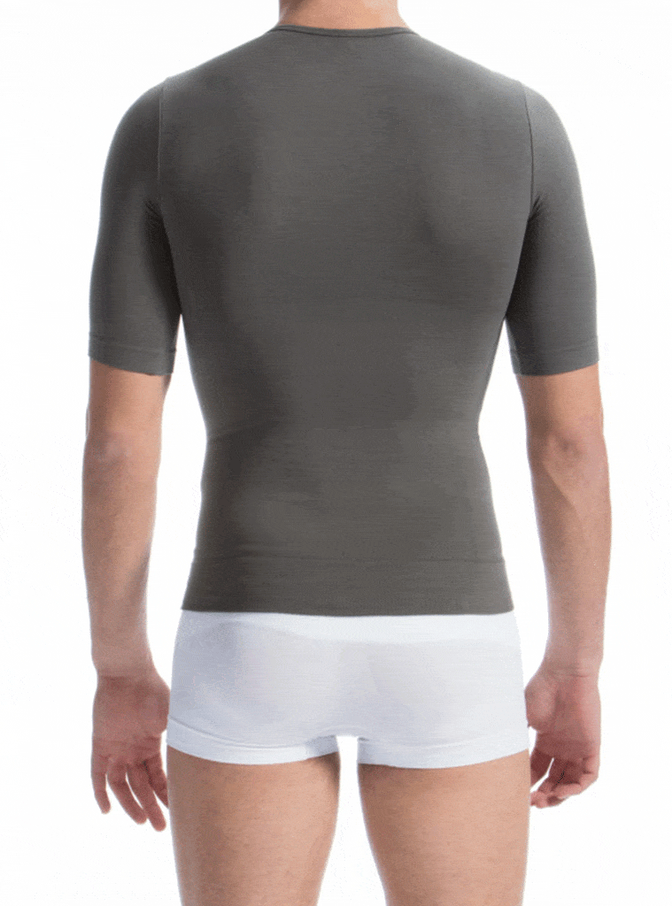 FarmaCell Men’s Firm Control Body Shaping T-Shirt With HEAT Thermal And Protective Yarn