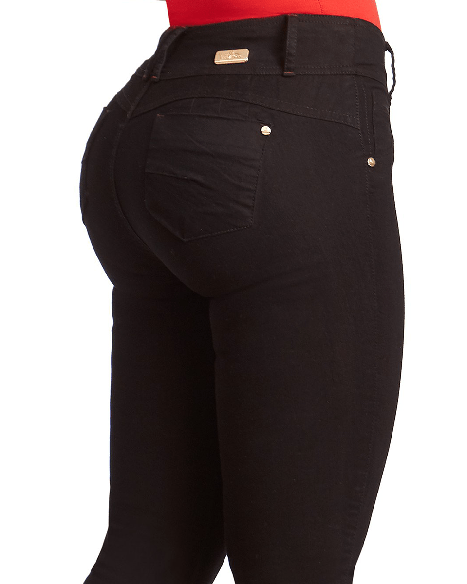 Laty Rose Butt Lifting Jeans Wide Waistband
