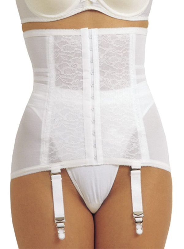 Rago Girdle with Garters Firm Shaping White