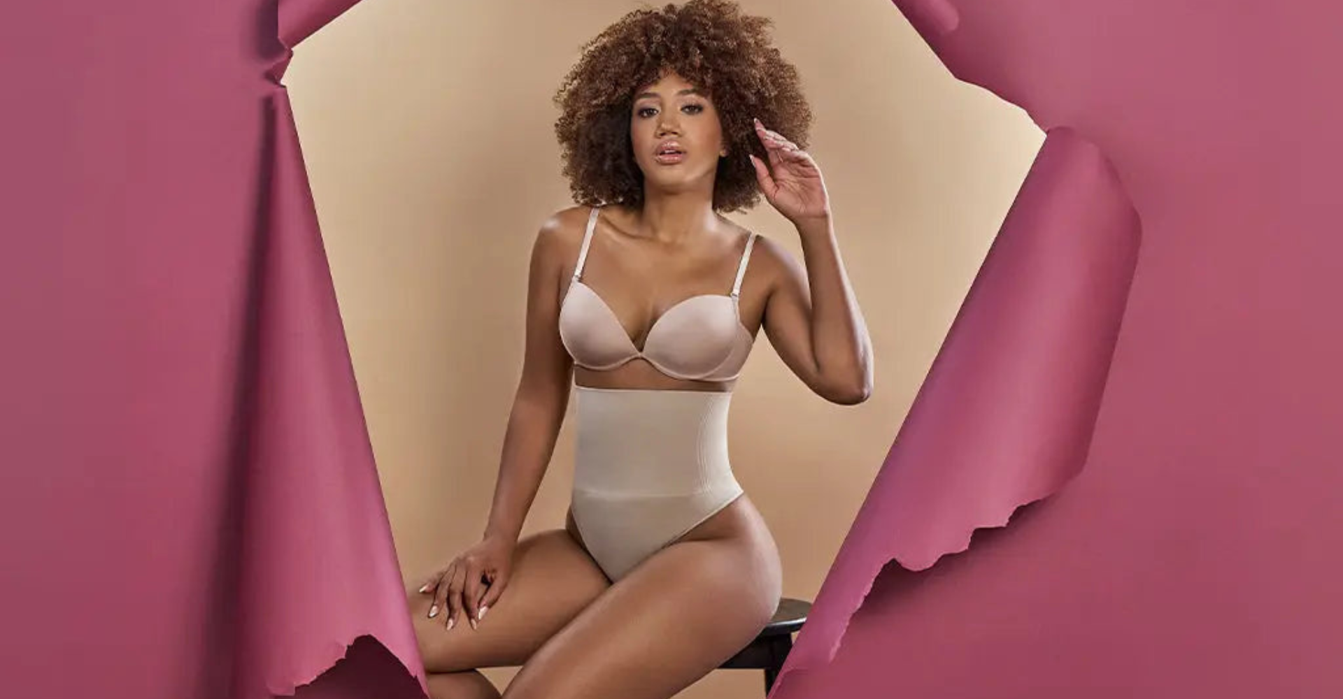 high waist shaping pants