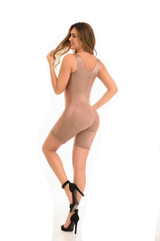 Final Sale Clearance Delie Fajas FIT 360 High Back Coverage and Mid-Thigh Zippered Shapewear
