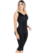 Fajas Sonryse Colombian Shapewear Knee Length with Built-in bra & High Back Post Surgery and Postpartum Use