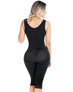 Fajas Sonryse Colombian Shapewear Knee Length with Built-in bra & High Back Post Surgery and Postpartum Use