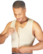 Chaleco corto con cremallera para hombre de Clearpoint Medical Shapewear - 784