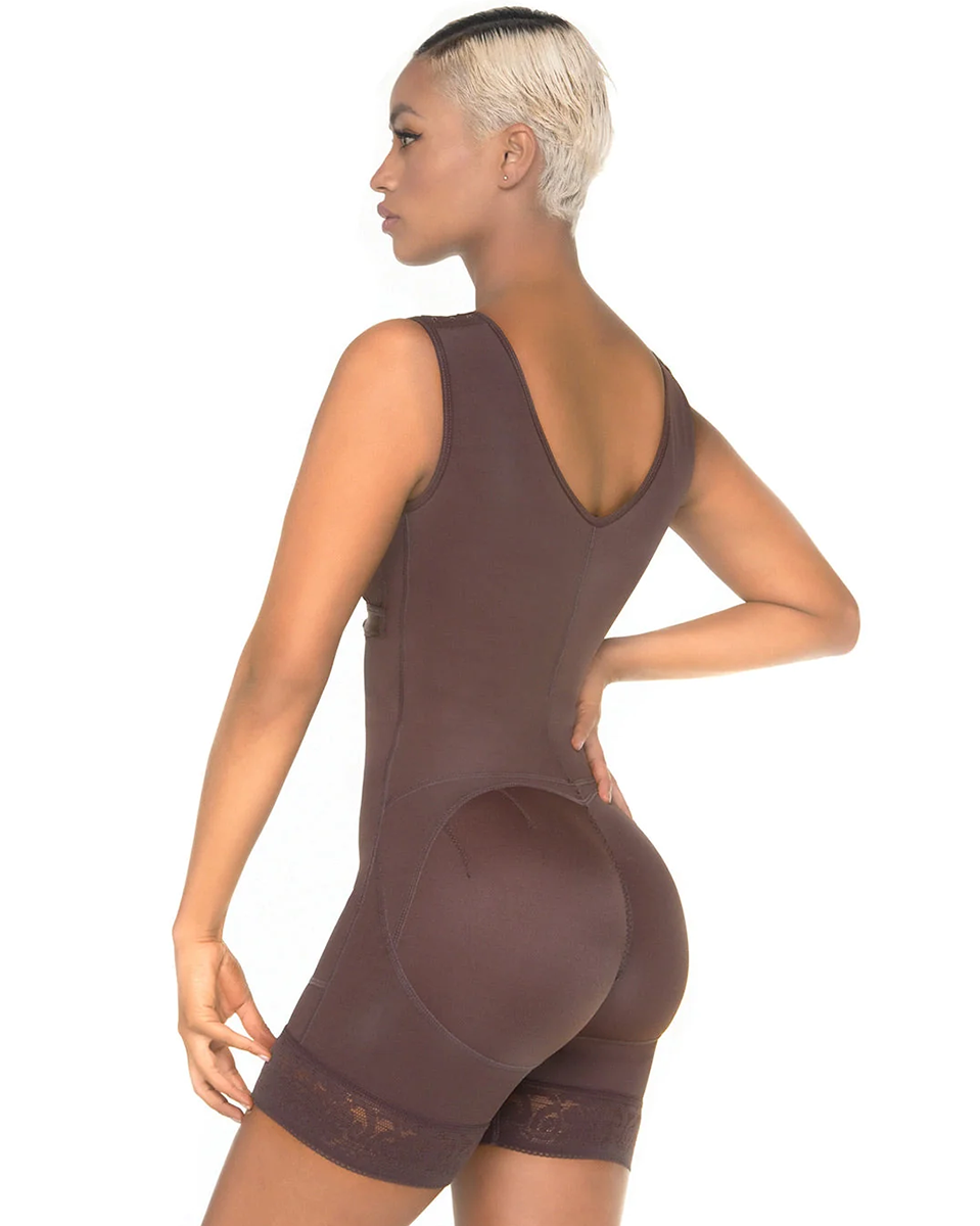 Final Sale Clearance MariaE Fajas Full Post-Op Bodysuit for Women with Bra and Mid Thigh