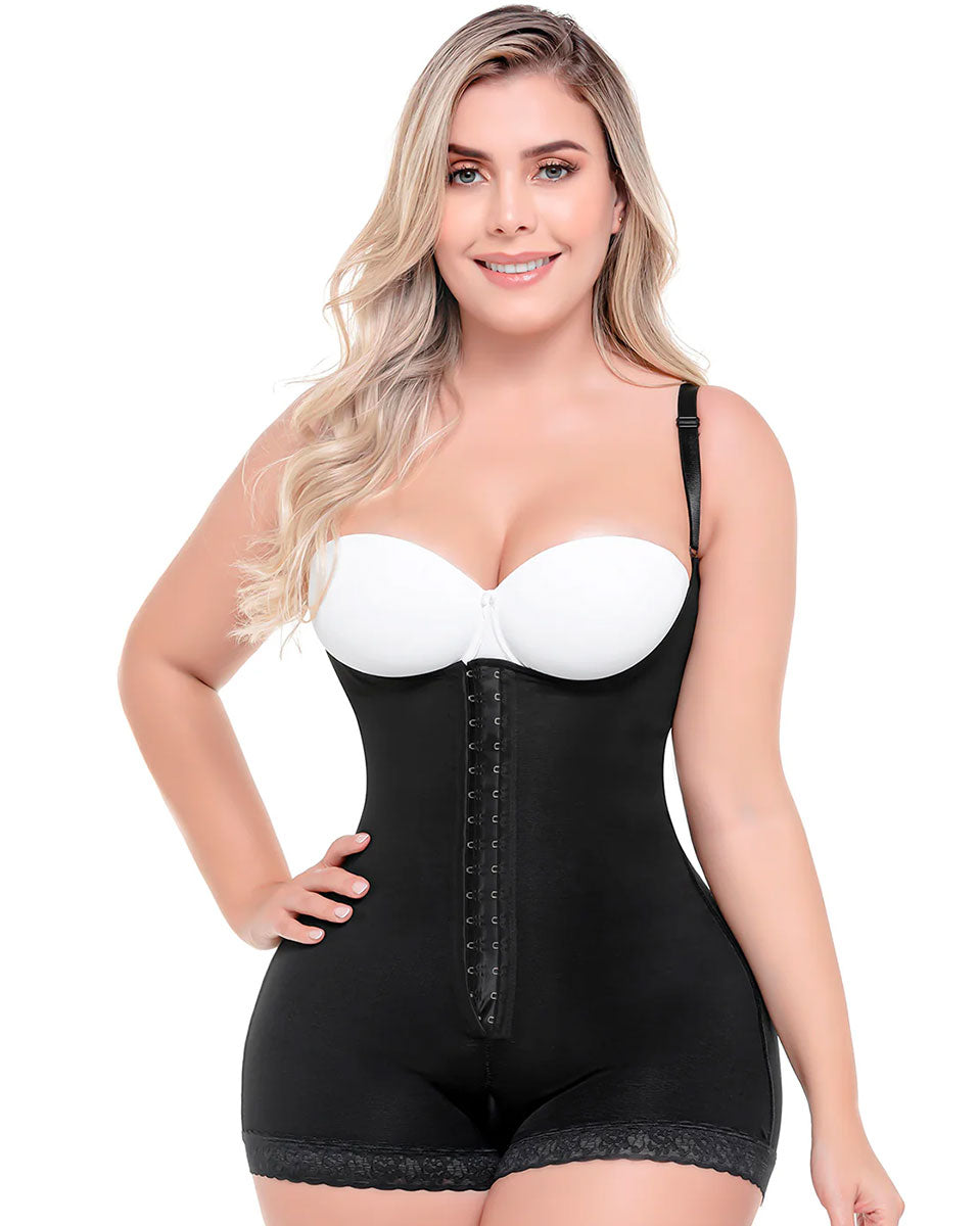Fajas Sonryse Bodysuit Removable Straps Open Bust
