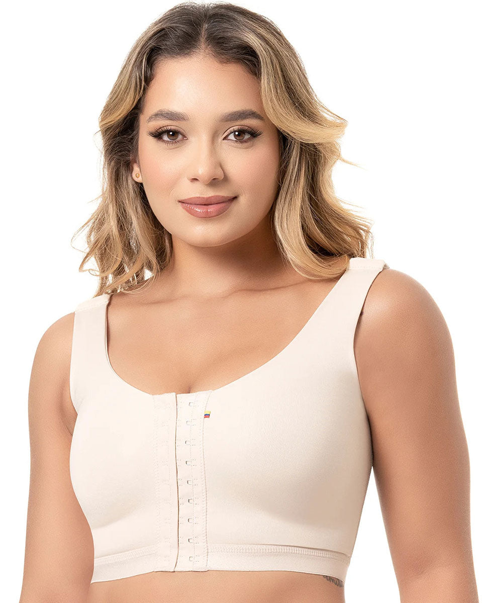 Fajas Sonryse Post Surgery Bra Breast Augmentation Recovery Front Closure
