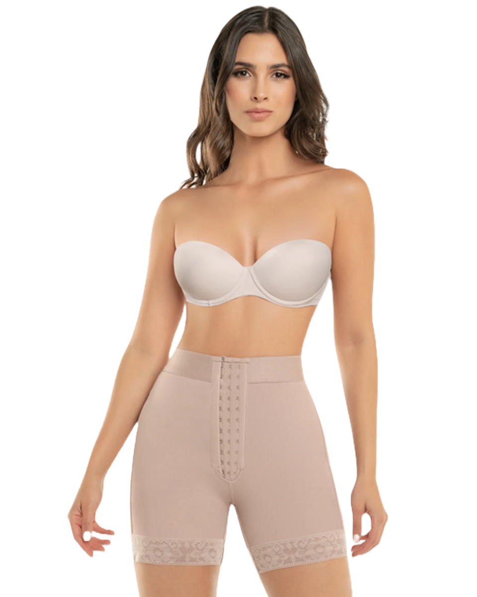 Pantalones cortos de alta compresión con cierre de gancho CYSM - 255