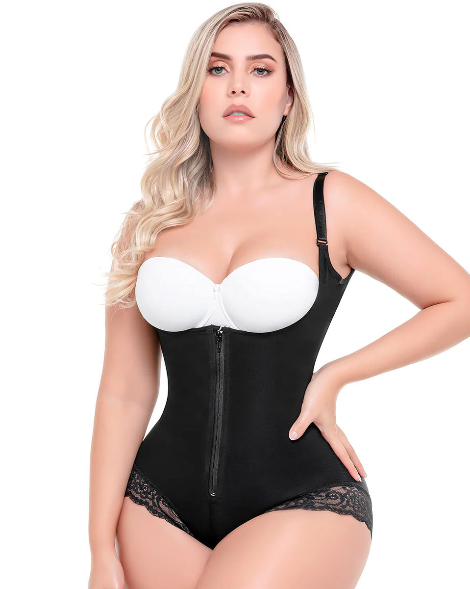 Fajas Sonryse Bodysuit Removable Straps Open Bust