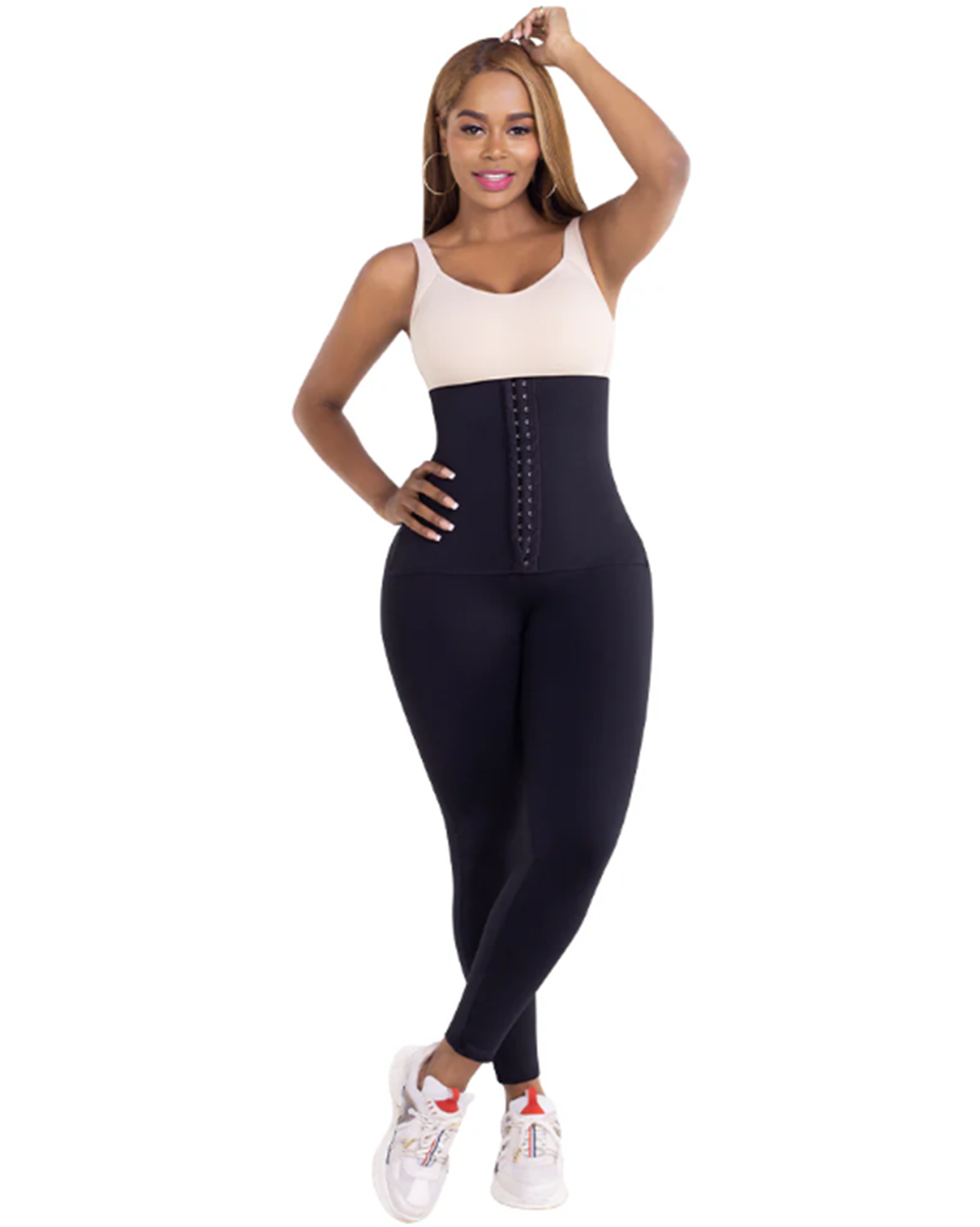 Pantalones de entrenamiento con faja reductora Equilibrium de 2 líneas