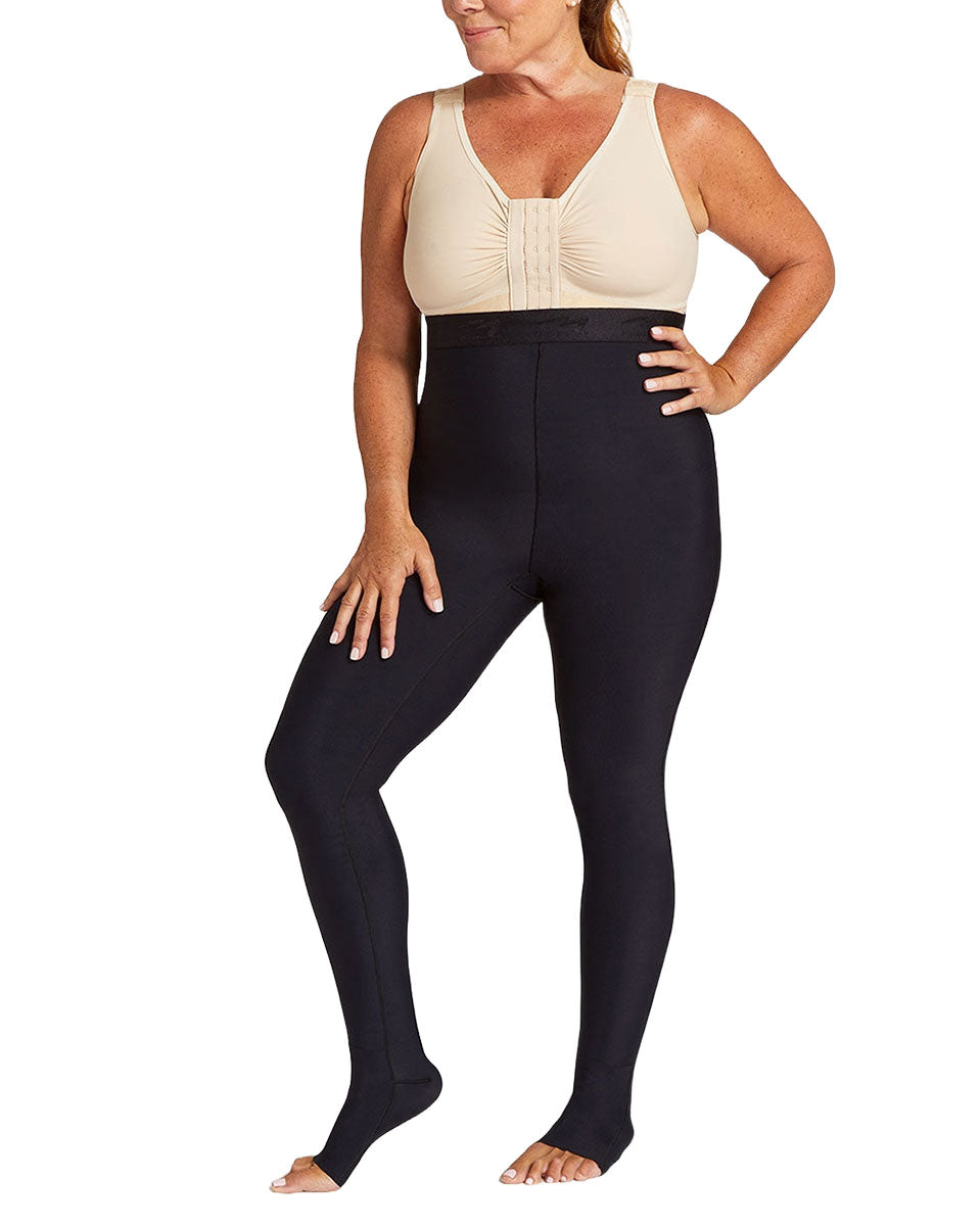 Marena Lipedema Mid-state Everyday Management Legging With Flexfit Comfort Ankle™ | 15-20 Mmhg | Style No. Liemlms