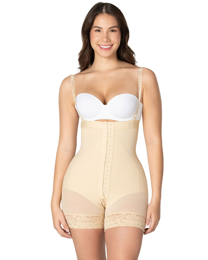 Fajas M&D Short Strapless Shapewear, 4 Compression Levels