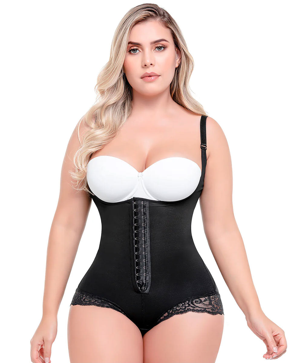 Fajas Sonryse Bodysuit Removable Straps Open Bust