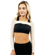 Manga tres cuartos ContourMD con banda elástica – Estilo 55