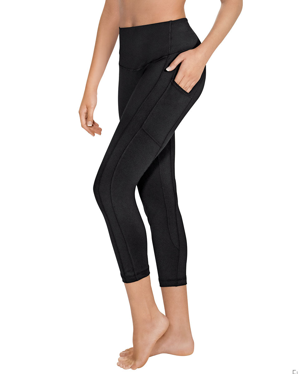 EuroSkins Womens Performance Microfiber 7/8 Leggings with Pockets