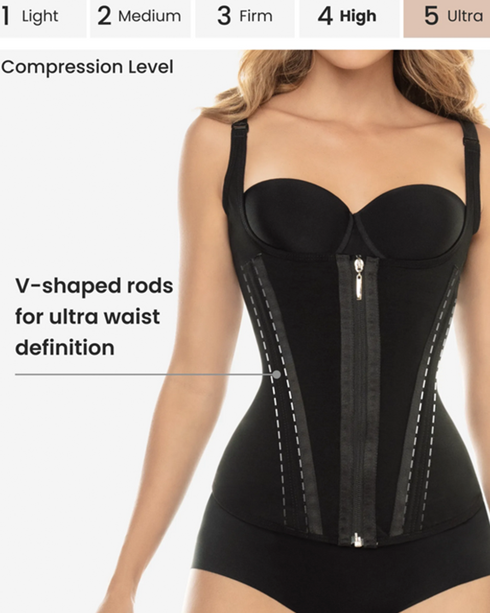 Cysm Vest With V Shape & Zipper - 1328