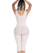 Fajas Sonryse Colombian Shapewear Knee Length with Built-in bra & High Back Post Surgery and Postpartum Use