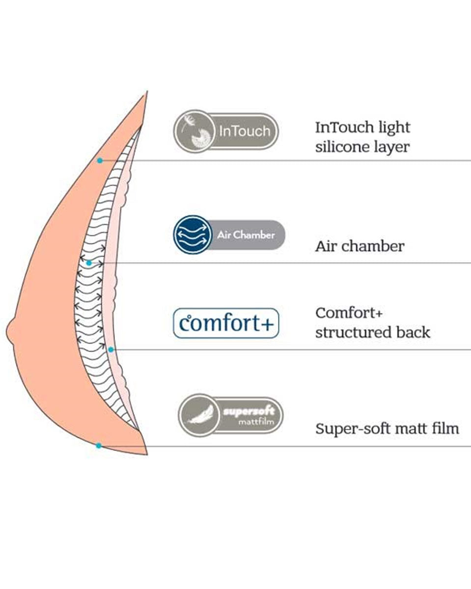 Amoena Adapt Air Xtra Light 2SN 326T Adjustable Breast Form - Tawny