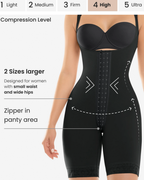 CYSM Hook Closure Bodysuit With Zip Crotch - 463