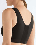 Amoena Sarah Front Closure Wire-Free Bra - Black