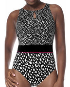 Amoena Manila High Neck One-Piece Swimsuit - Black