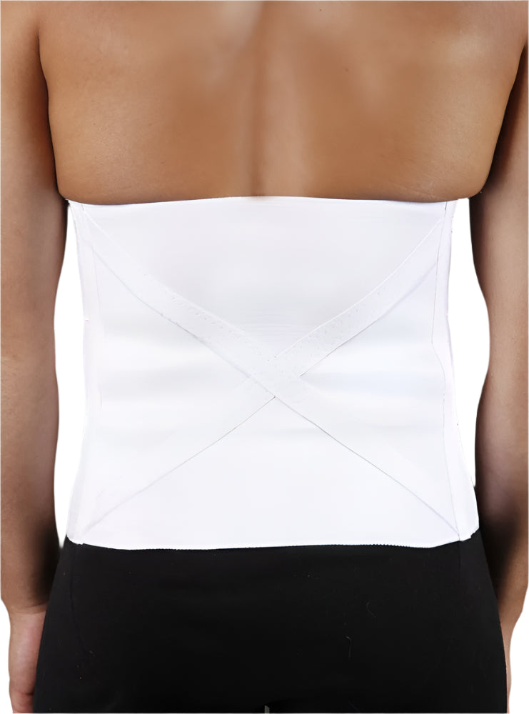 Final Sale Clearance Caromed Unisex One-Piece Waistbinder White