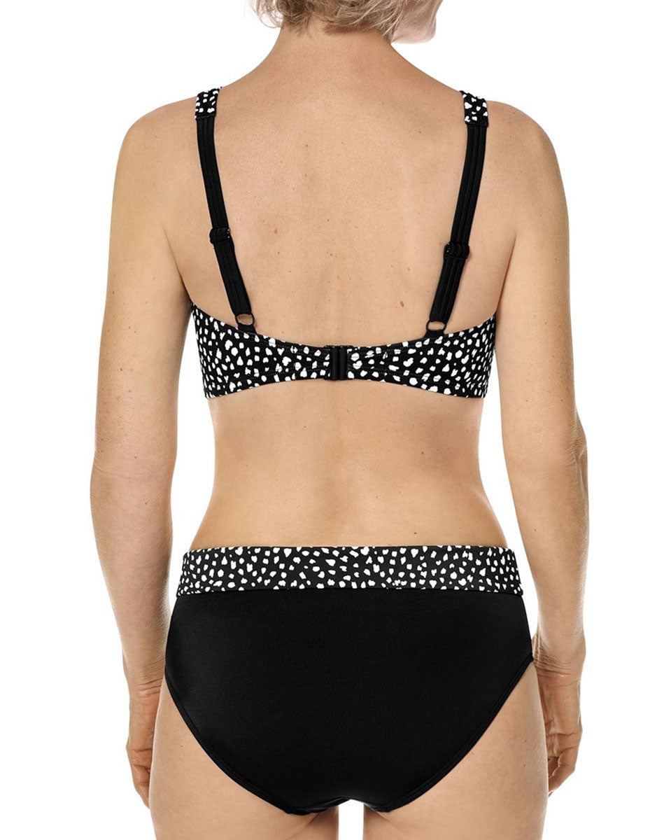 Amoena Manila High Neck Wire-Free Bikini Top - Black