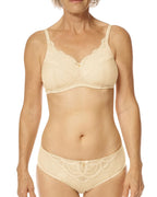 Amoena Karolina Padded Wire-Free Bra - Black / Sand
