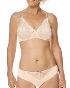 Amoena Alina Padded Wire-Free Bra - Light Rose / Grey / Black