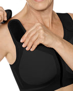 Amoena Lymph Flow Wire Free Front Closure Bra - Black