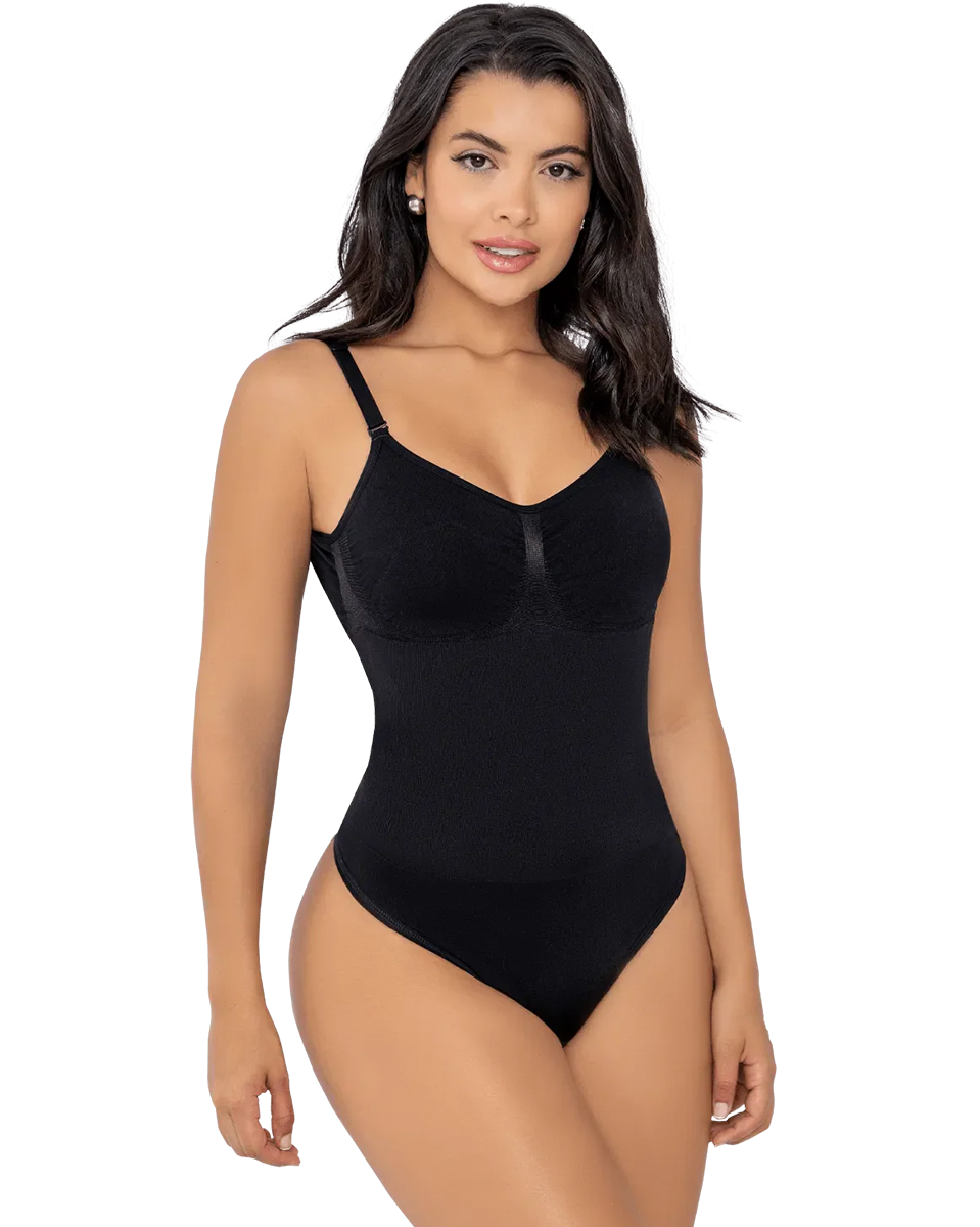 Jackie London Seamless Sculpting Low Back Thong Bodysuit 174