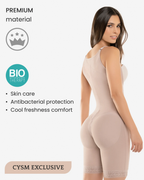 CYSM Hook Closure Bodysuit With Zip Crotch - 463