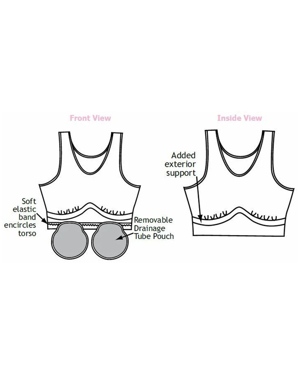 Wear Ease Drain Tube Pouches (pair) - Convenient and Secure