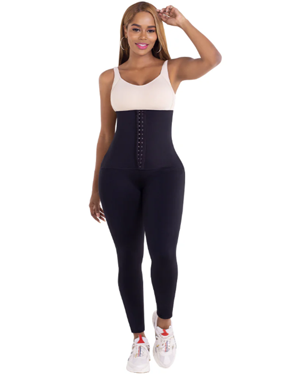 Pantalones de entrenamiento con faja reductora Equilibrium de 2 líneas