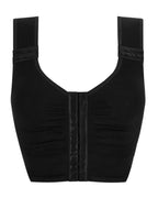 Amoena Lymph Flow Long Wire Free Front Closure Bra - Black