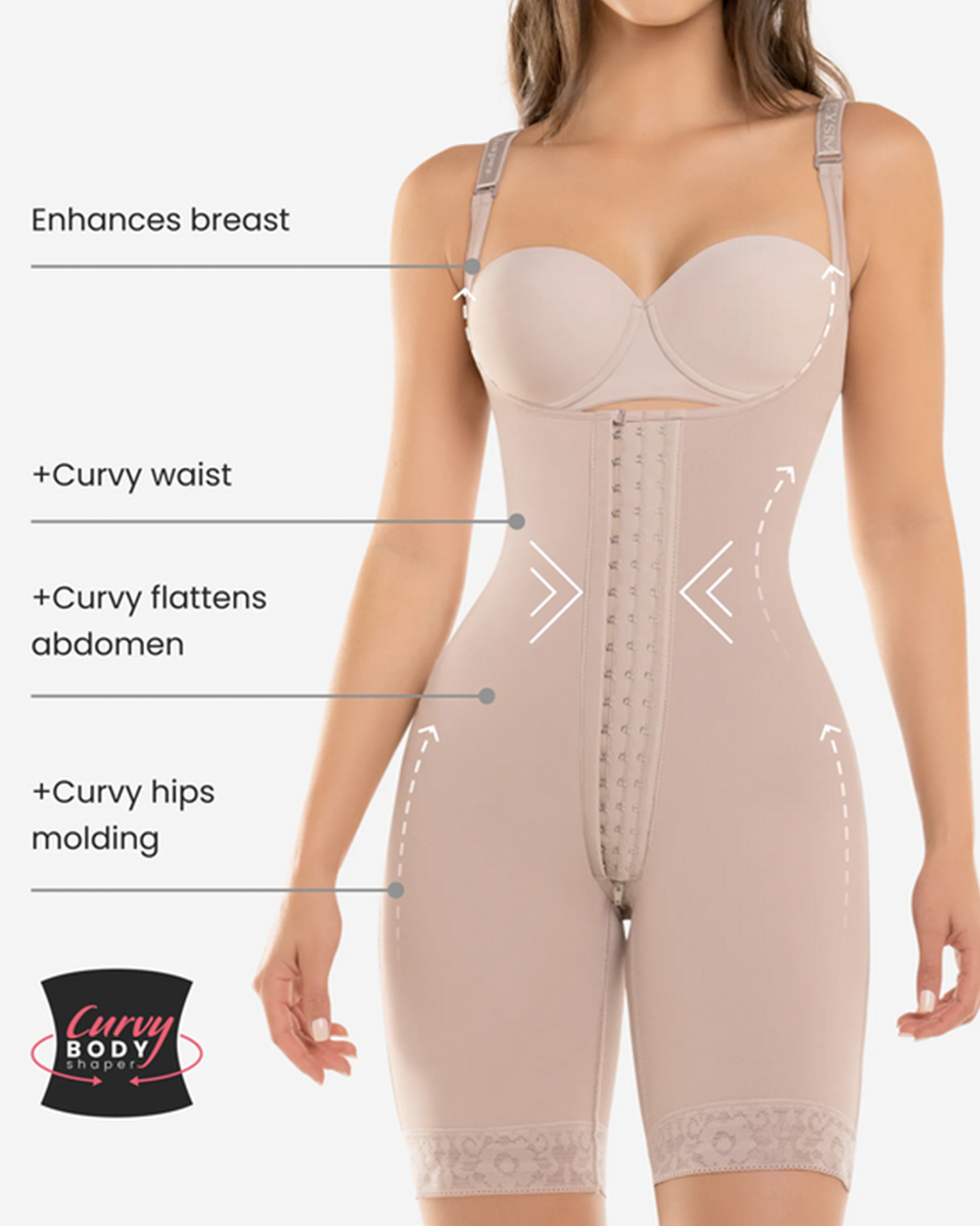 CYSM Hook Closure Bodysuit With Zip Crotch - 463