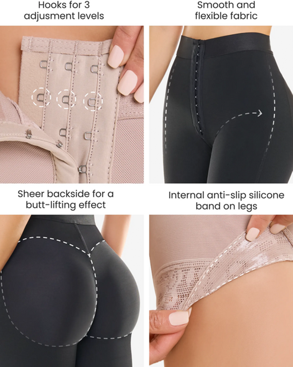 Pantalones cortos de alta compresión con cierre de gancho CYSM - 255