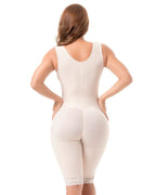 Fajas Sonryse Colombian Shapewear Knee Lenght with Built-in bra & High Back Post Surgery and Postpartum Use