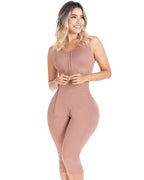 Fajas Sonryse Colombian Shapewear Knee Length with Built-in bra & High Back Post Surgery and Postpartum Use