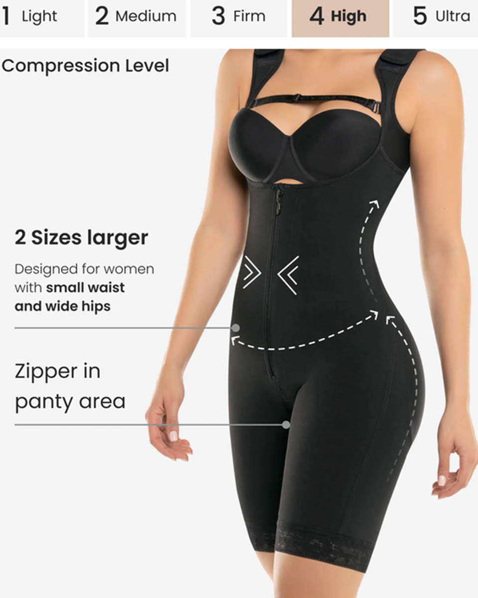 CYSM High Compression Bodysuit With Zip Crotch - 462