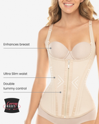 CYSM Vest With V Shape & Zipper - 1328