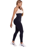 Pantalones de entrenamiento con faja reductora Equilibrium de 2 líneas