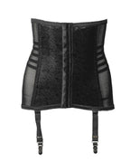 Rago Waist Trainer / Girdle With Garters Firm Shaping Black
