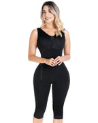 Fajas Sonryse Colombian Shapewear Knee Length with Built-in bra & High Back Post Surgery and Postpartum Use
