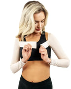 Manga tres cuartos ContourMD con banda elástica – Estilo 55