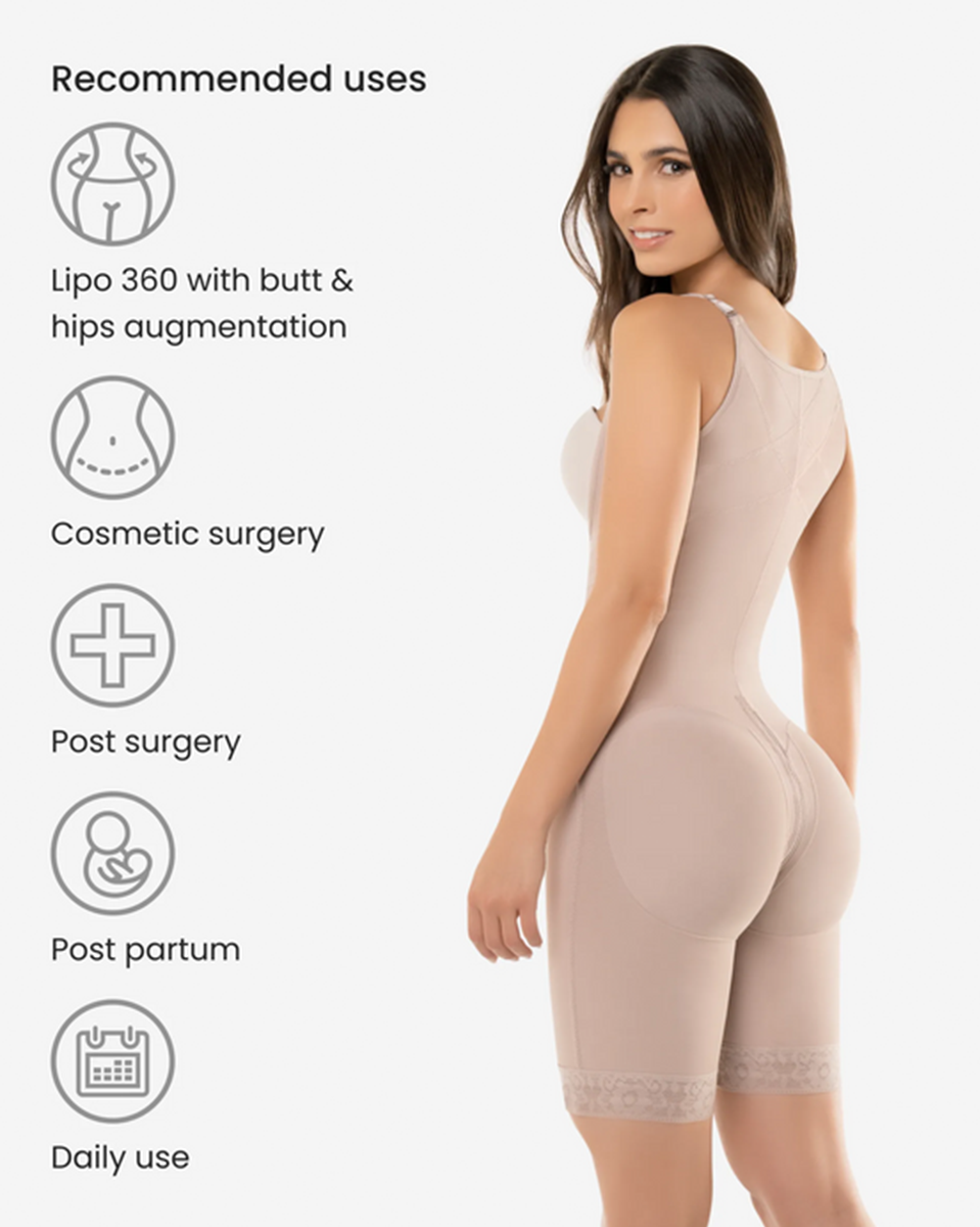 CYSM Hook Closure Bodysuit With Zip Crotch - 463