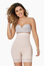 Curveez BBL Effect Cómodos pantalones cortos de cintura alta