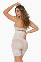 Curveez BBL Effect Cómodos pantalones cortos de cintura alta